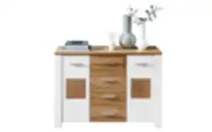 Vito - Kommode Materio in Holz Nachbildung/weiß, 122 cm