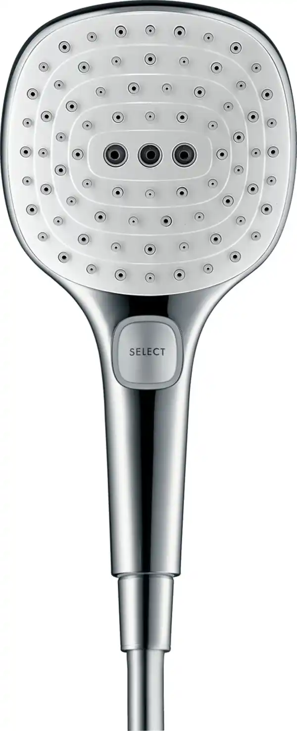 Bild 1 von Hansgrohe Handbrause Raindance Select E 120 3 Strahlarten, weiß/chrom