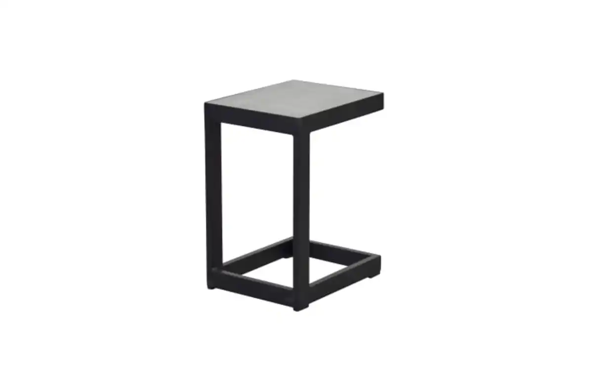 Bild 1 von outdoor (Gartenmöbel Mit Flair) - Beistelltisch Sondrino, Aluminiumgestell in schwarz, Tischplatte betonfarbend