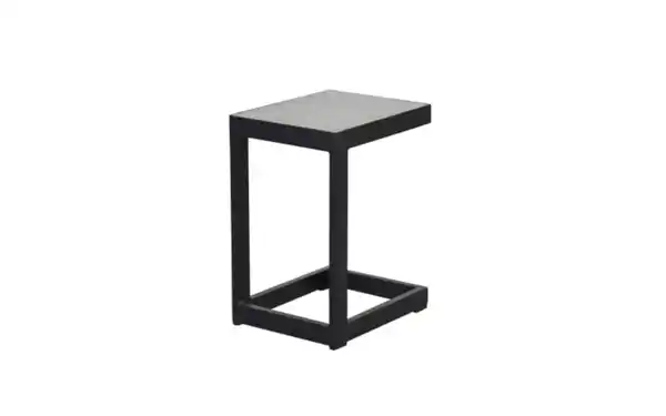 Bild 1 von outdoor (Gartenmöbel Mit Flair) - Beistelltisch Sondrino, Aluminiumgestell in schwarz, Tischplatte betonfarbend