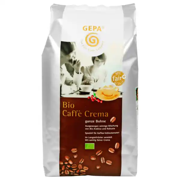 Bild 1 von Gepa Bio Kaffee Crema ganze Bohne 1kg
