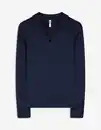 Bild 1 von Damen Langarm-Poloshirt - V-Ausschnitt