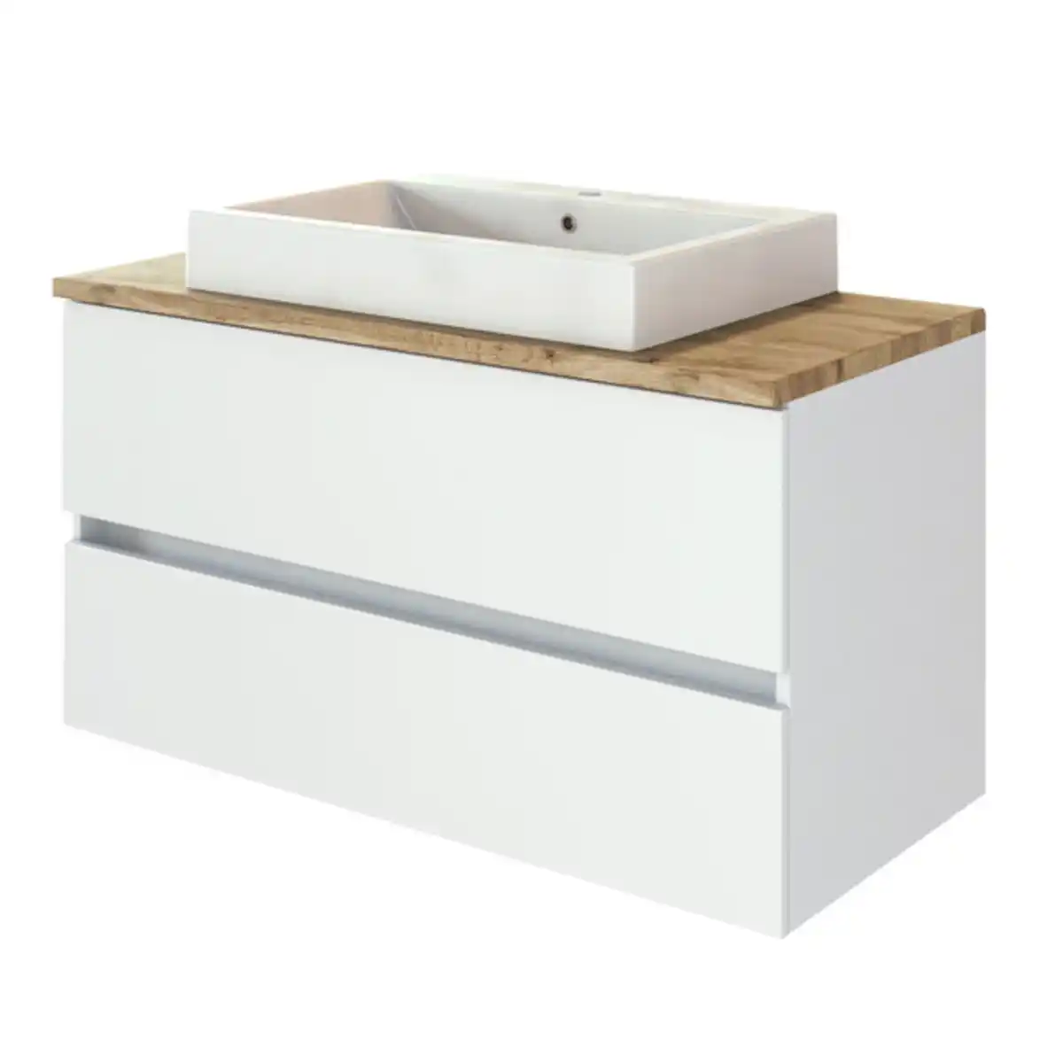 Bild 1 von Waschtisch mit Becken Bristol, 100 cm, weiß