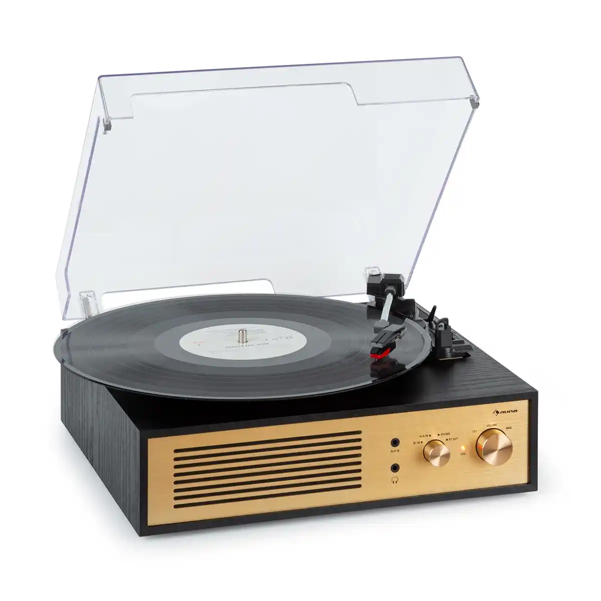 Bild 1 von Berklee TT Classic Plattenspieler Riemenantrieb 33,3 & 45 U/min Stereo Schwarz