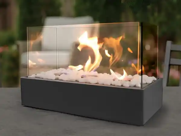 Bild 2 von tepro Ethanol Tischfeuerstelle, schwarz, Edelstahl