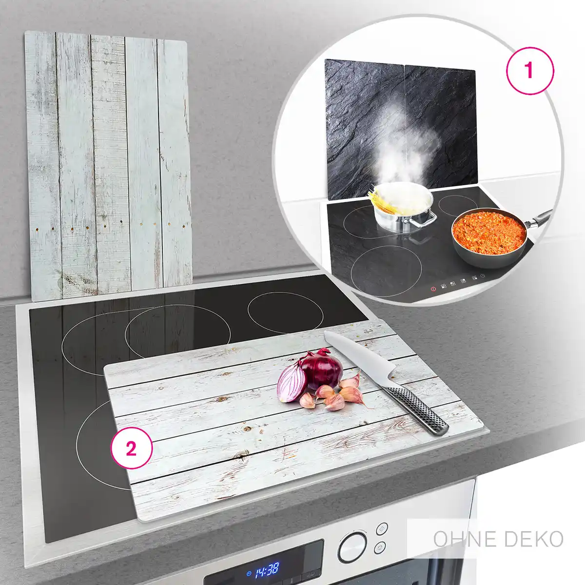 Bild 1 von KODi Basic Herdabdeckplatten 2er verschiedene Varianten