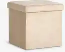 Bild 1 von Pouf AUNING 38x38 m/Stauraum Samt sand dunkel