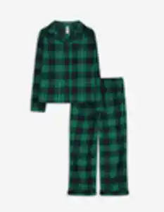 Kinder Pyjama Set aus Sweatshirt und Hose - Knopfverschluss
