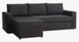 Schlafsofa Chaiselongue MARSLEV Stoff dunkelgrau