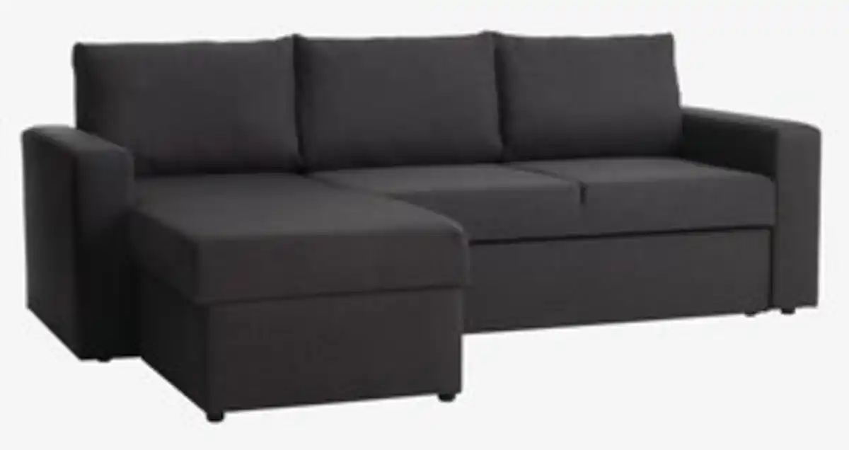 Bild 1 von Schlafsofa Chaiselongue MARSLEV Stoff dunkelgrau
