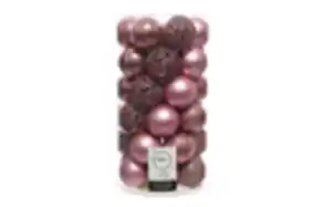 Kugelmix, samtpink, 37 Stück