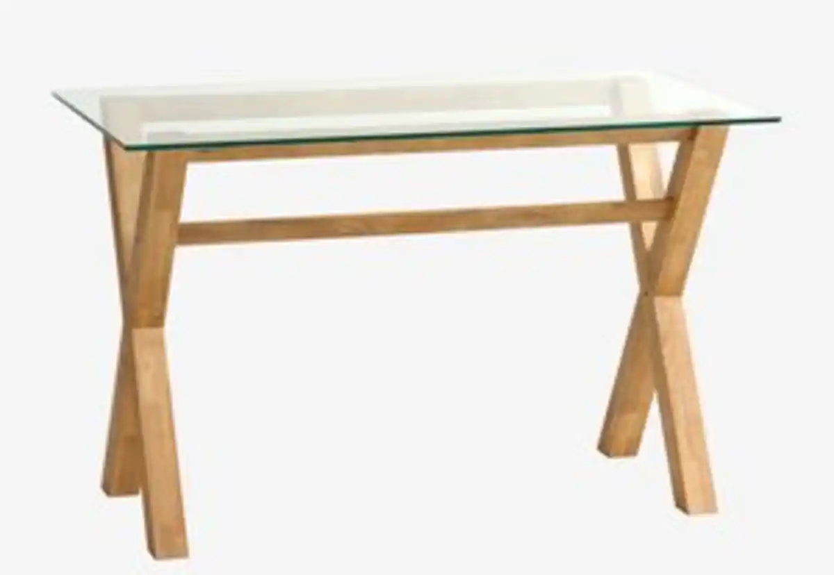 Bild 1 von Schreibtisch AGERBY 60x120 Glas/Eiche