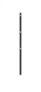 Alberts Zaunpfosten inkl. Klemmlasche 150 cm 60 x 40 mm anthrazit