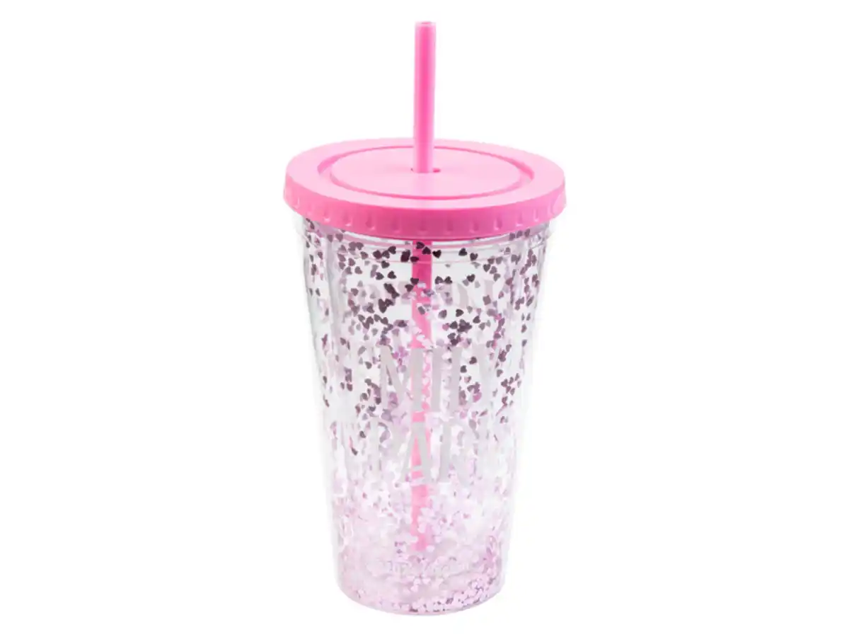 Bild 2 von Festival-Trinkbecher »Emily in Paris«, mit Trinkhalm