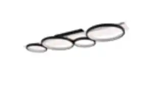 LED-Deckenleuchte Medera, schwarz, 100 cm