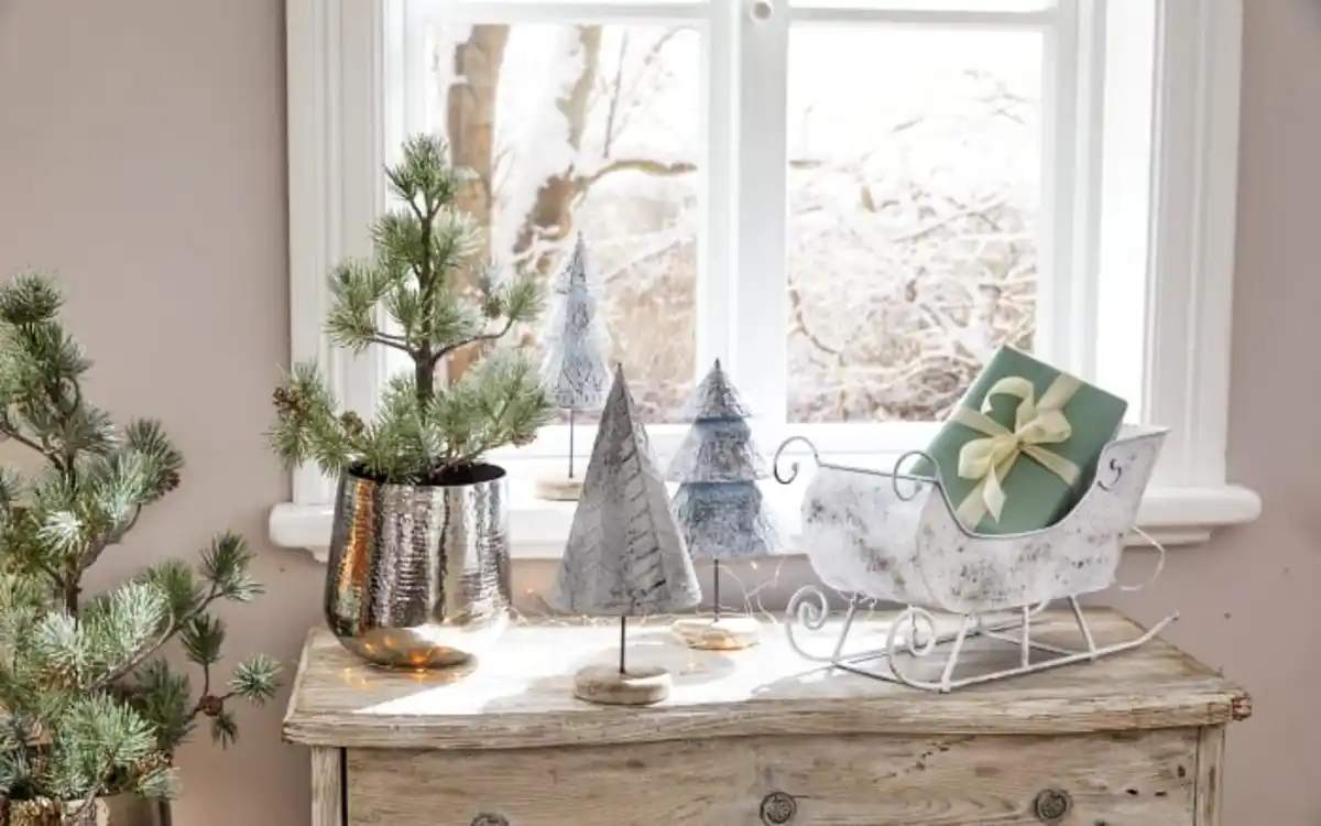 Bild 2 von Deko-Tannenbaum, weiß, 37 cm