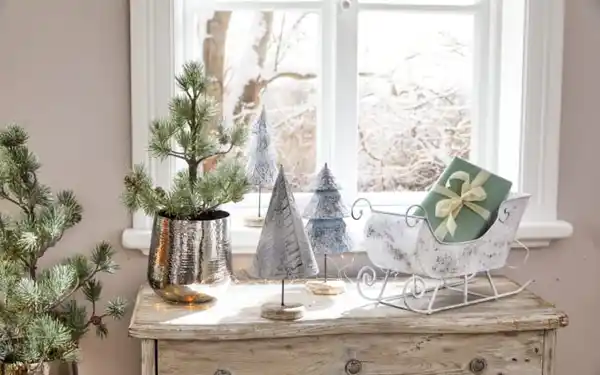 Bild 2 von Deko-Tannenbaum, weiß, 37 cm