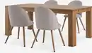 Bild 1 von OLDE L200 Tisch Eiche + 4 THORUP Stühle beige/eichenfarben
