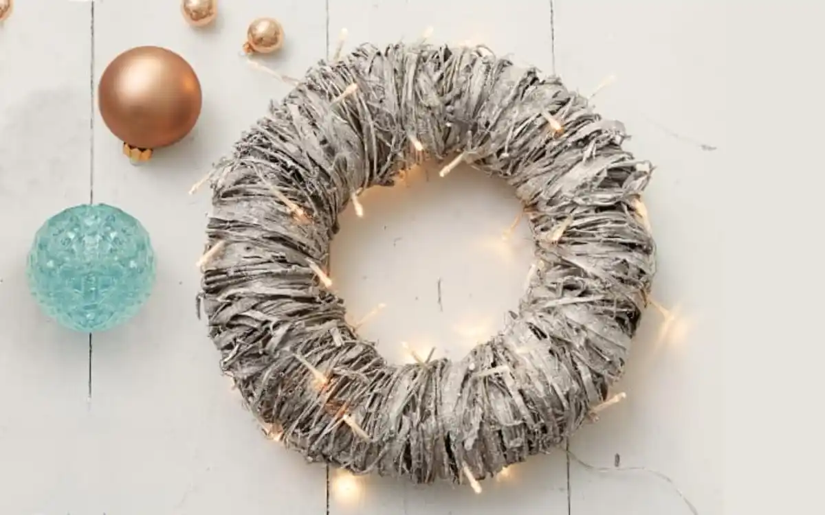 Bild 3 von Deko Kranz aus Rattan, braun, 34 cm