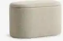 Bild 1 von Pouf GISLEV 65x36 m/Stauraum Stoff sand