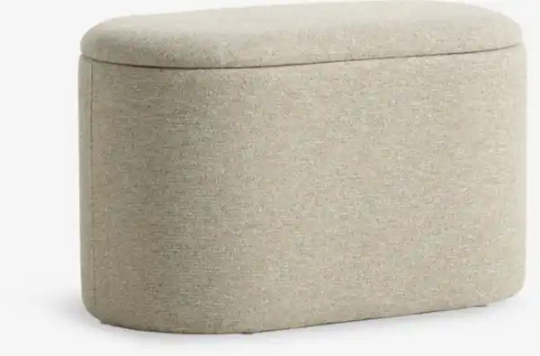 Bild 1 von Pouf GISLEV 65x36 m/Stauraum Stoff sand