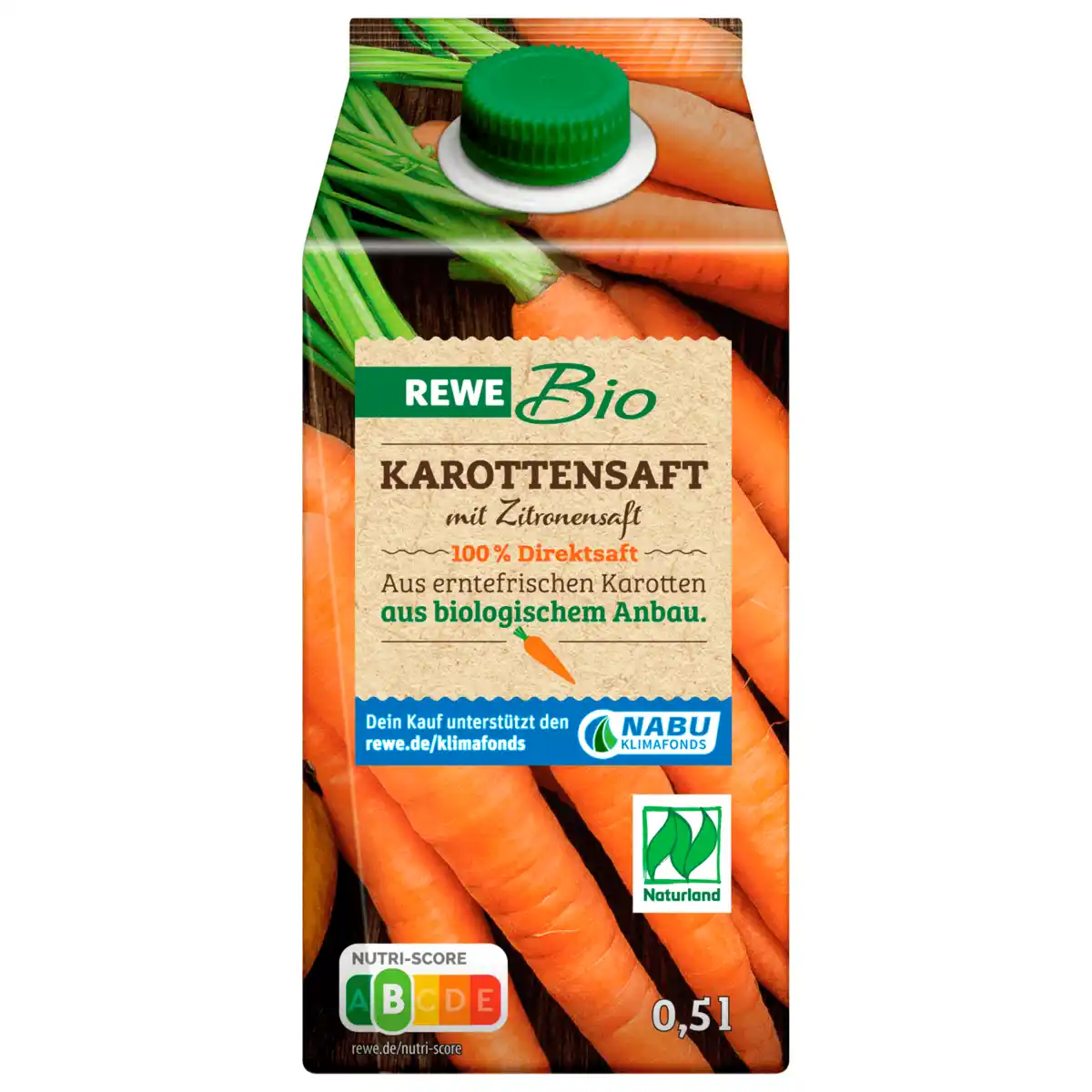 Bild 1 von REWE Bio Karottensaft 0,5l