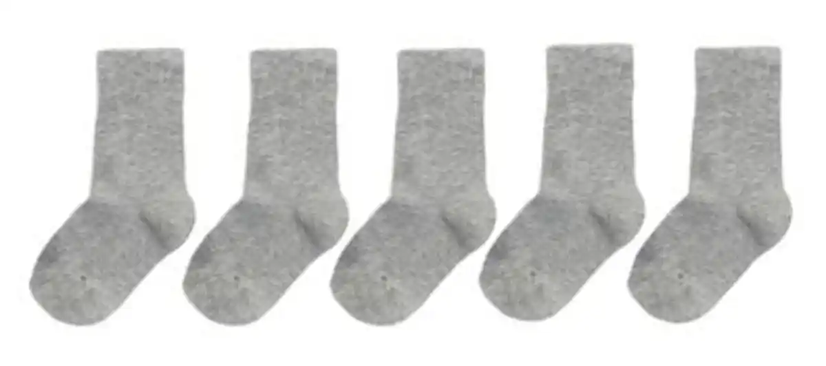 Bild 2 von 5er-Pack Kinder-Socken graumeliert
