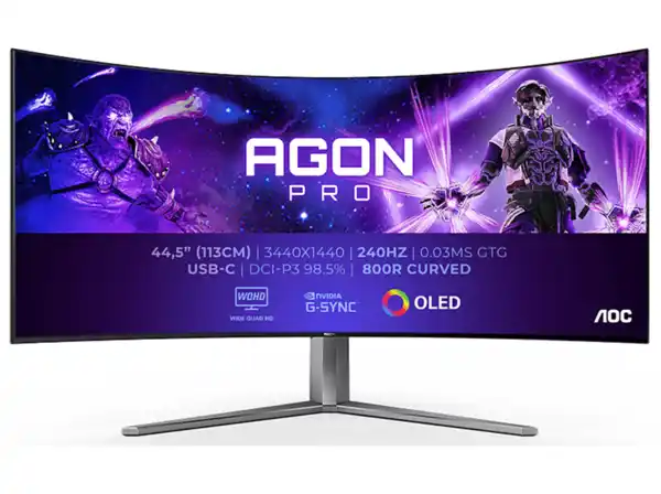 Bild 1 von AOC AGON PRO AG456UCZD 45 Zoll WQHD Gaming Monitor (0,03 ms Reaktionszeit, 240 Hz), Schwarz