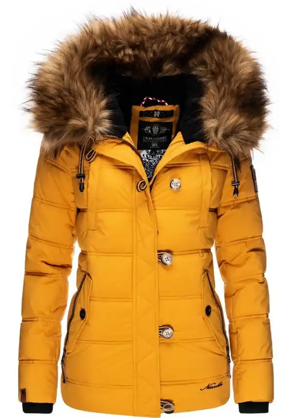 Bild 1 von Navahoo Winterjacke Zoja stylische Steppjacke mit Kunstpelz Kapuze