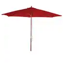 Bild 1 von Sonnenschirm Lissabon, Gartenschirm Marktschirm, Ø 3m Polyester/Holz ~ bordeaux