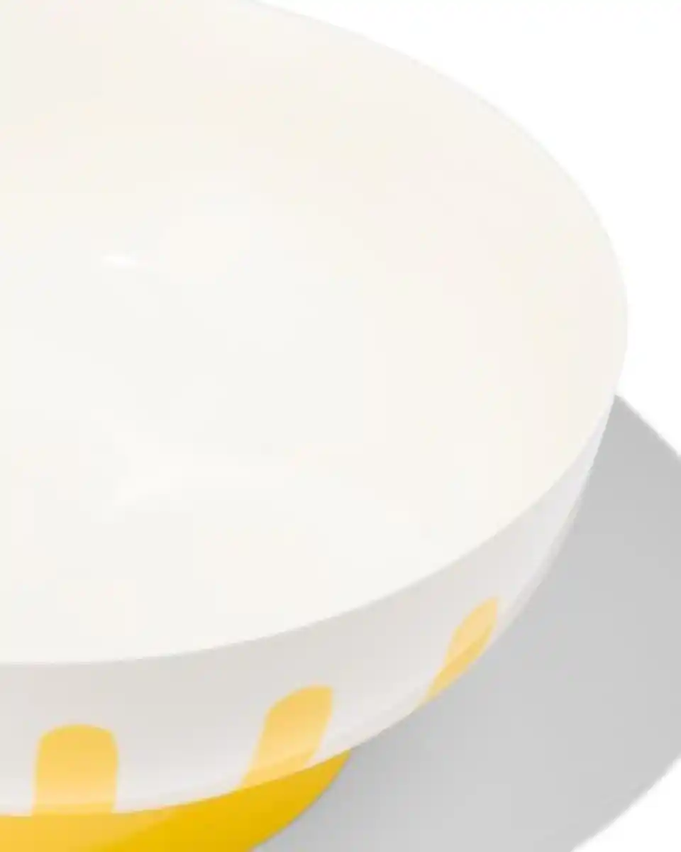 Bild 2 von Salatschüssel mit Fuß, Ø 26 cm, Kombigeschirr, New Bone China, weiß-gelb