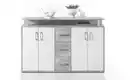 Bild 1 von Highboard  Parma ¦ grau ¦ Maße (cm): B: 139 H: 90 T: 34 Kommoden & Sideboards > Highboards - Sconto