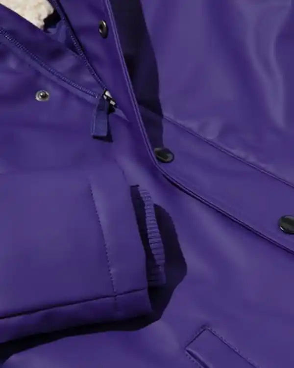 Bild 2 von Kinder-Jacke mit Kapuze violett