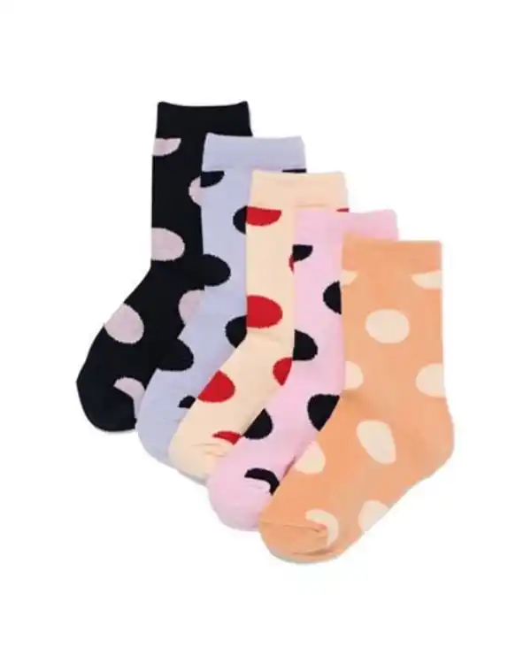 Bild 1 von Socken mit Baumwolle Punkte – 5 Paar dunkelblau