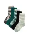 Bild 1 von Socken mit Baumwolle Streifen – 5 Paar dunkelgrau