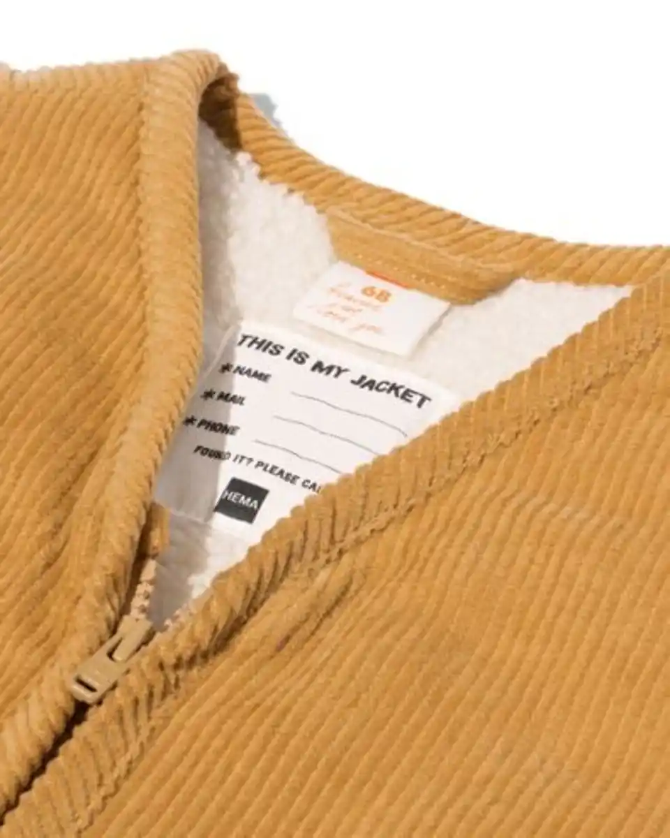 Bild 2 von Babyweste Cord/Teddy braun