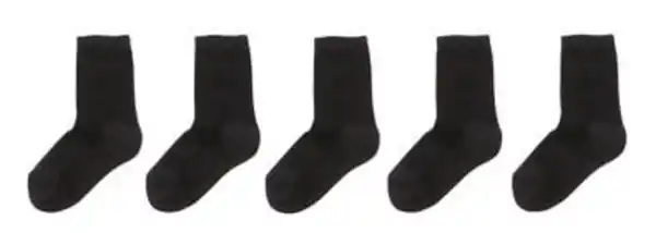 Bild 2 von 5er-Pack Kinder-Socken schwarz