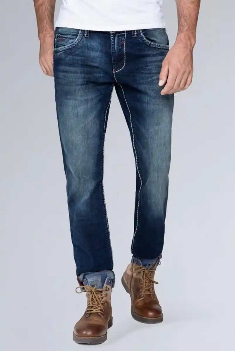 Bild 1 von CAMP DAVID Regular-fit-Jeans mit Kontrast-Riegel