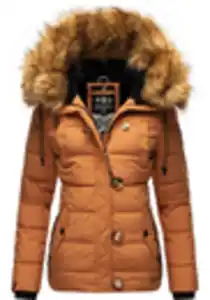 Navahoo Winterjacke Zoja stylische Steppjacke mit Kunstpelz Kapuze