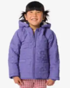 Kinder-Steppjacke Blumen violett