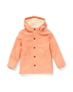 Kinder-Jacke mit Kapuze pfirsich