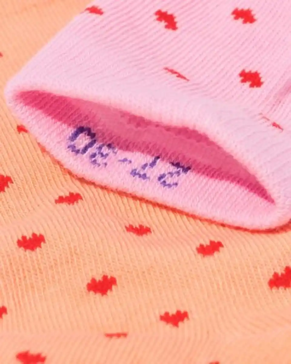 Bild 3 von Socken mit Baumwolle Herzen – 5 Paar rosa