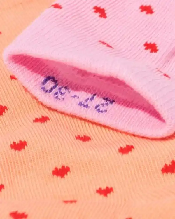 Bild 3 von Socken mit Baumwolle Herzen – 5 Paar rosa