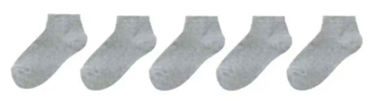 Bild 2 von 5er-Pack Kinder-Kurzsocken graumeliert