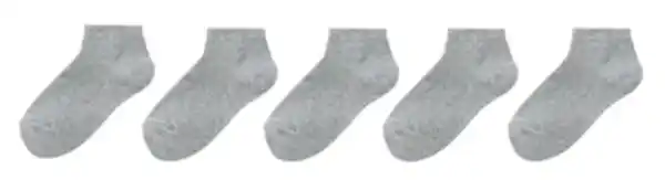 Bild 2 von 5er-Pack Kinder-Kurzsocken graumeliert