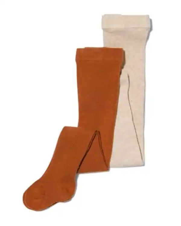 Bild 1 von Baby-Strumpfhose mit Rippstruktur - 2 Paar beige