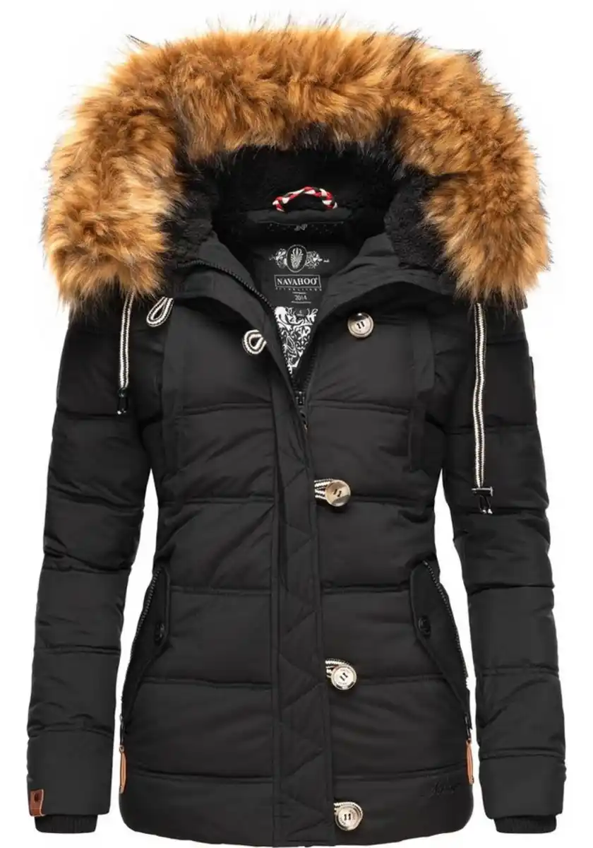 Bild 1 von Navahoo Winterjacke Zoja stylische Steppjacke mit Kunstpelz Kapuze