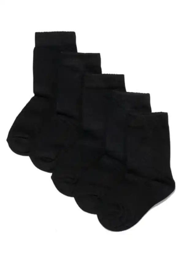 Bild 1 von 5er-Pack Kinder-Socken schwarz