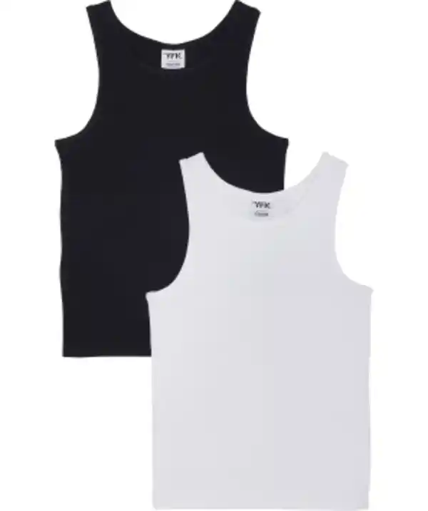 Bild 1 von Tanktops im Doppelpack, 2er-Pack, Y.F.K., schwarz/weiß