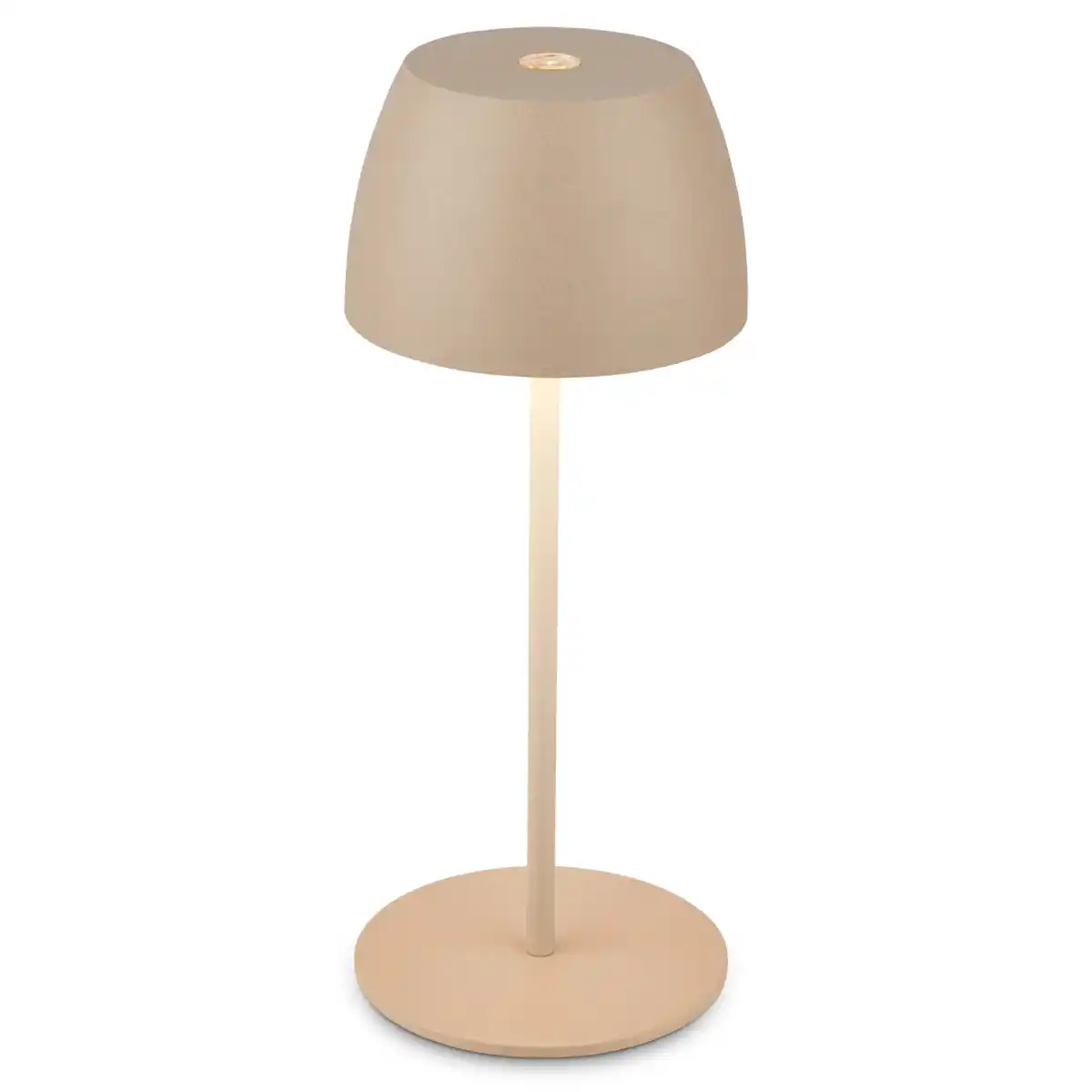 Bild 1 von Brilo LED-Akku-Tischleuchte Serina Mini Beige 20 cm x Ø 8 cm